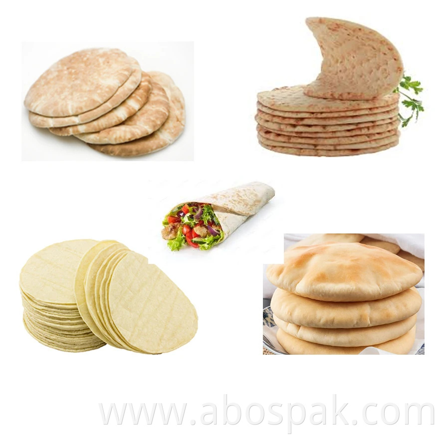 Automatic Tortillas Chapati Pretzel Flow Food Packaging Horizontal Packing Sealing Machine